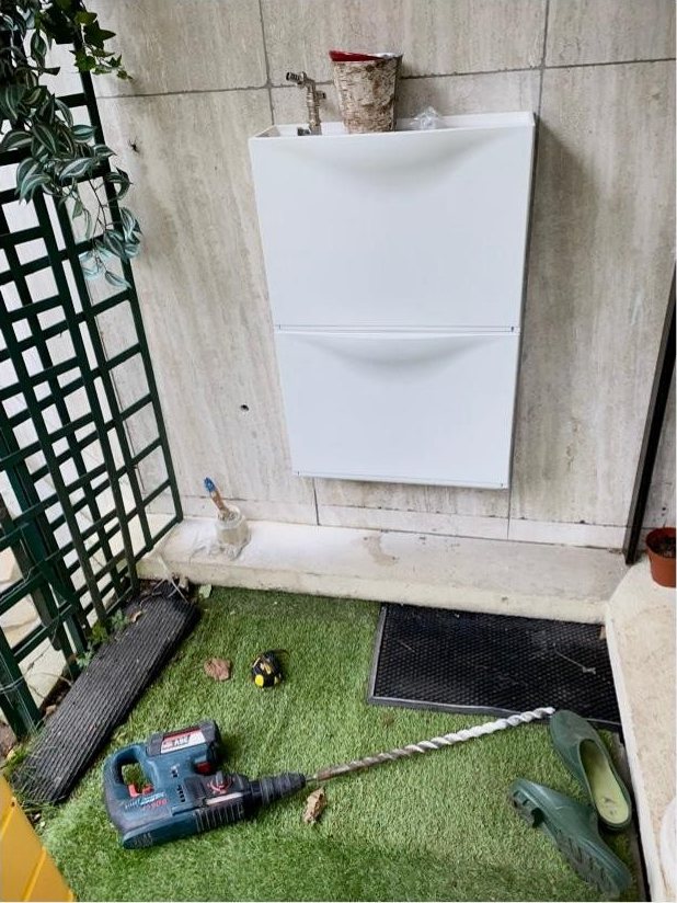 Mur extérieur sans point d'eau